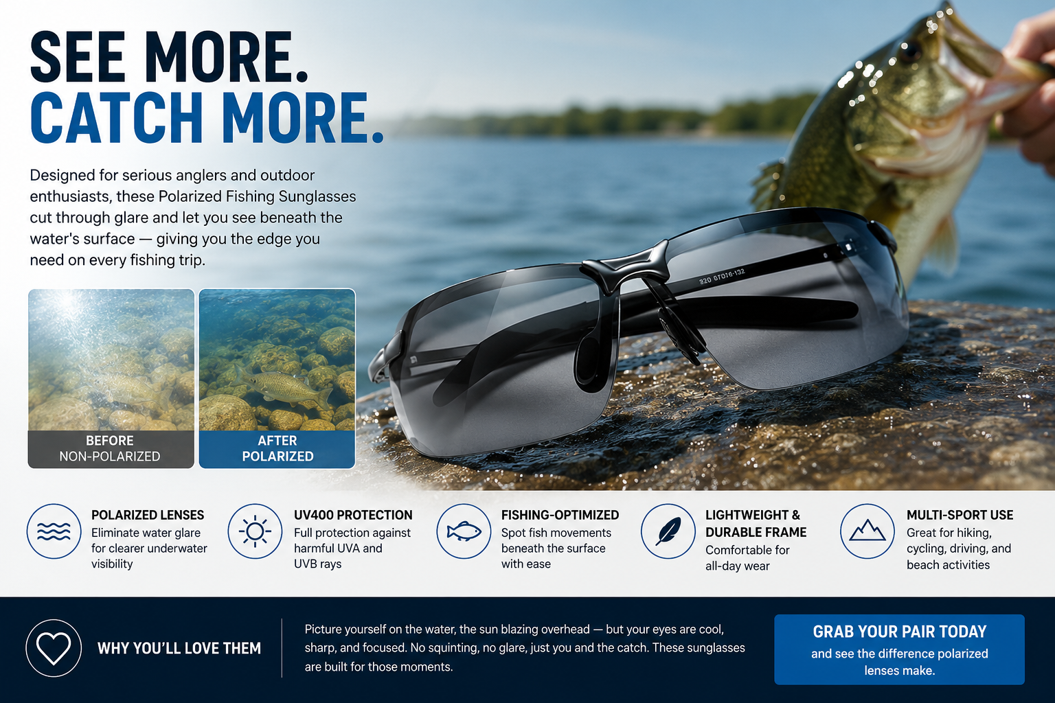 Polarized Fishing Sunglasses